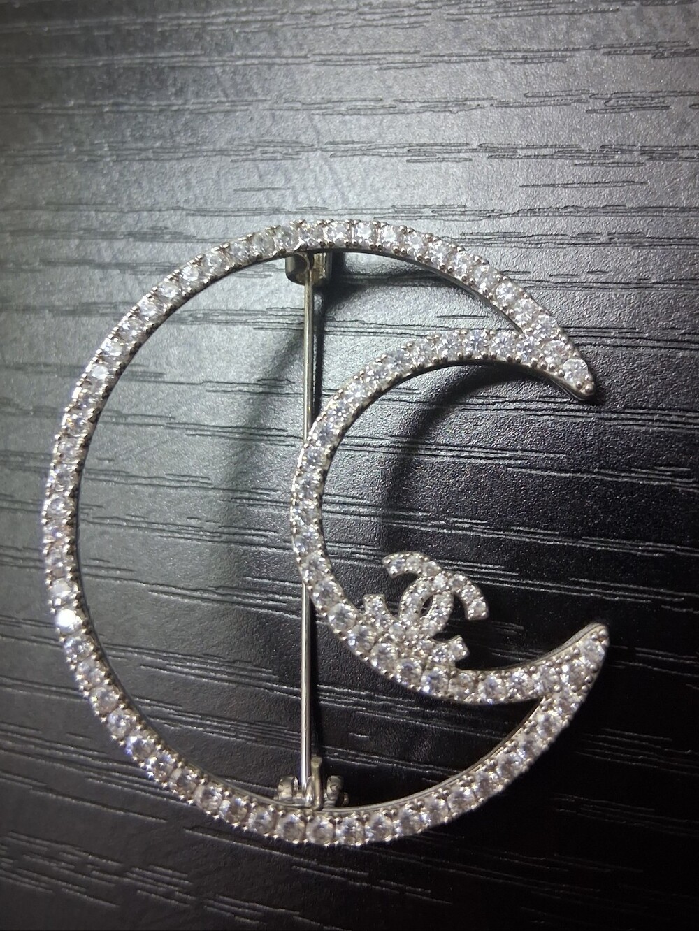 Silver Crescent Brooch - Picture 4 of 4